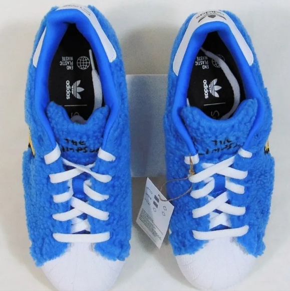 New Adidas Original Youth Size Toddler 12 The Simpsons Marge Superstar Sneakers - Picture 4 of 6